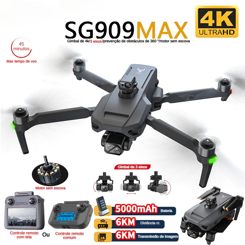 Drone Mapping - ZLL SG909 SG909MAX Профессиональный дрон с