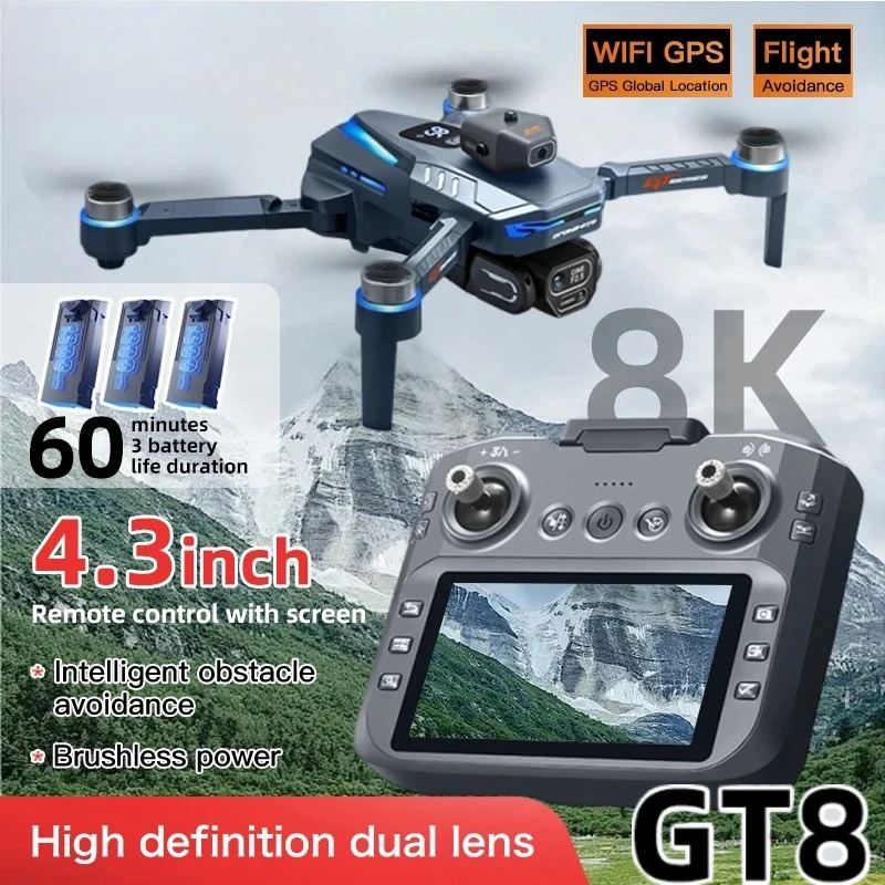 Оригинальный дрон GT8 8K с про – обзор и цена Drone Thermal Imaging